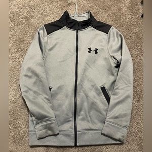 Gray Under Armour zip up sweater jacket
